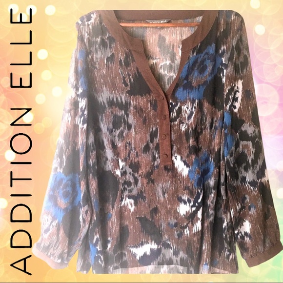 Veristile Sheer Multi-Colour Chiffon Top size 16 - Picture 2 of 14